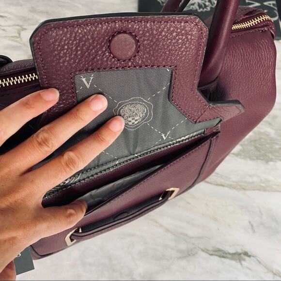 VINCE CAMUTO Jess Satchel in Burgundy - Picture 7 of 9
